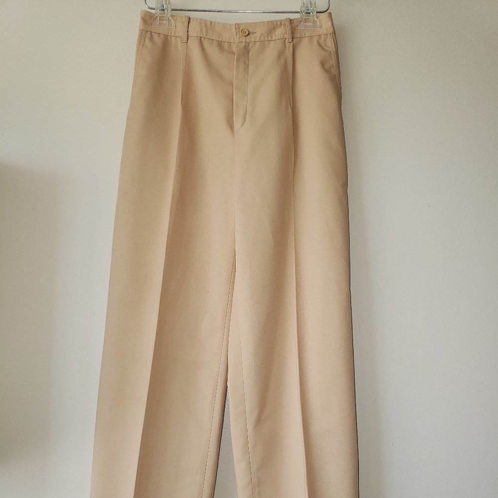 Guy Laroche Paris Ladies Cotton/Poly Tan Pants